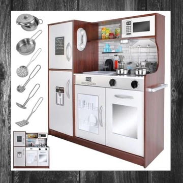 Bucătărie din lemn pentru copii cu accesorii – Kruzzel 00022114