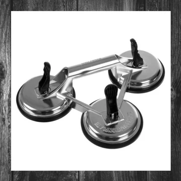 Ventuză cu vacuum Bigstren – set 3 bucăți cu talpă din cauciuc de 120 mm 00022361