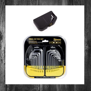 Set chei inbus și Torx Benson Tools 18 piese 008499