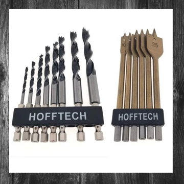Set de burghie pentru lemn, 14 piese 012387
