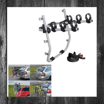 Suport biciclete COMPASS pentru ușa din spate TRIPLE, pentru 3 biciclete – 02112
