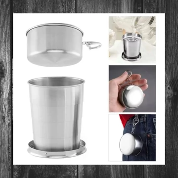 Perfect Home – Pahar pliabil din oțel inoxidabil, 150 ml – Model 11900