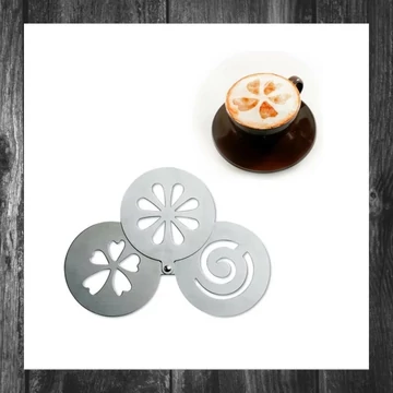 Perfect Home – Set 3 șabloane pentru decor cappuccino și prăjituri – 12428