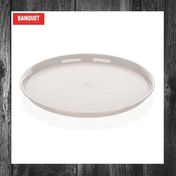 Tavă rotundă din plastic BANQUET CULINARIA, 32 x 2 cm, culoare fildeș – 12824002