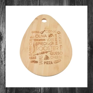Perfect Home – Placă de tăiat și servit din bambus, 35×25 cm – 14006