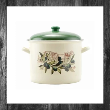 Perfect Home – Oală emailată cu capac Oliva, 16 cm – Model 14831