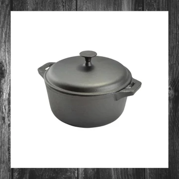 Perfect Home – Oală din fontă tratată cu ulei, 30 cm – Model 15531
