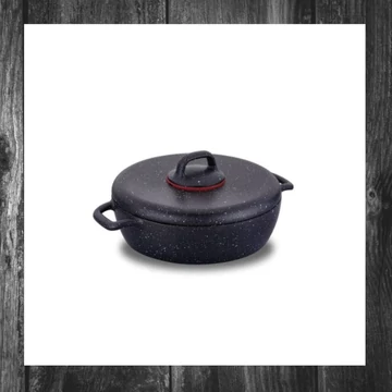 Tigaie pentru fripturi Gusto Plus cu capac, 24 cm – 16346