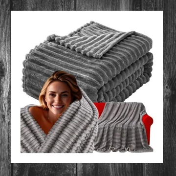 Pătură gri Ruhhy – 24494
