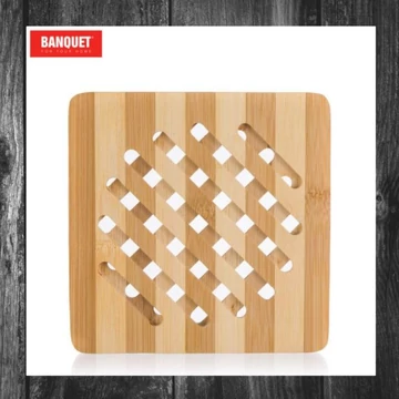 Suport din bambus BANQUET BRILLANTE, 18 x 18 x 1 cm – 27061457