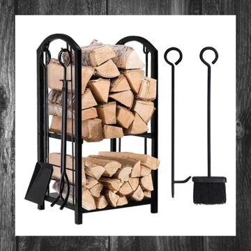 Suport pentru Lemne cu Accesorii – Model 27138
