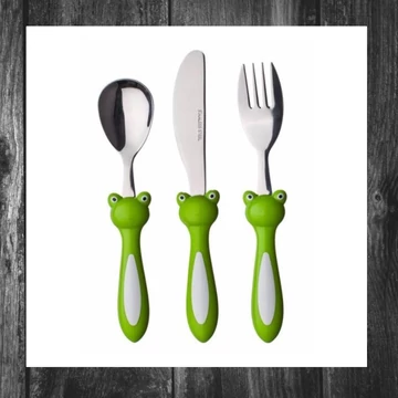 BANQUET – Set tacâmuri pentru copii, 3 piese, model FROG – 41WF1143