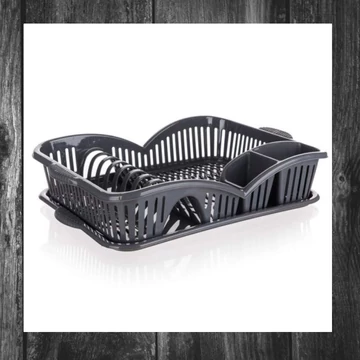 BANQUET myKITCHEN – Suport pentru uscarea vaselor din plastic, 45 x 31 x 8 cm, antracit – 55071768