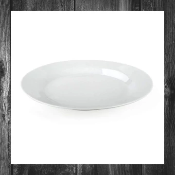 Farfurie adâncă din porțelan 24 cm – Albă, simplă – 60112041-A
