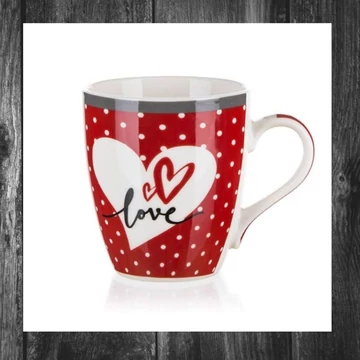 Cană ceramică BANQUET HOME 240 ml – Roșie – 60221586R
