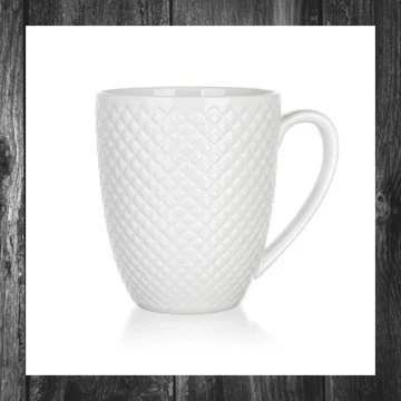 Cană din ceramică BANQUET DIAMOND LINE, 410 ml, alb 60322126