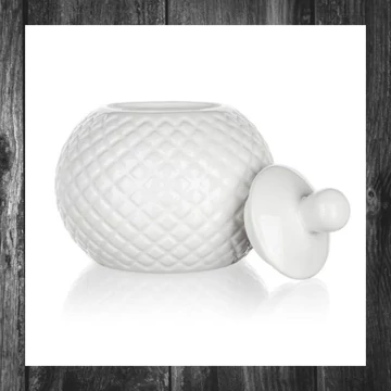 Sticlă de zahăr din ceramică BANQUET DIAMOND LINE, 5,3 cm, alb 60322130