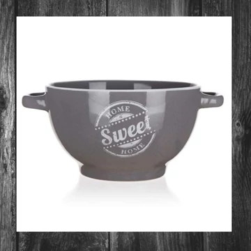 BANQUET Vas de ceramică SWEET HOME 660 ml, gri 60337165