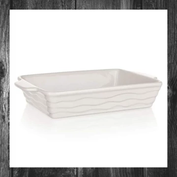 BANQUET Tavă de Copt Rectangulară CULINARIA Albă 24 x 14,5 cm 60ZF02