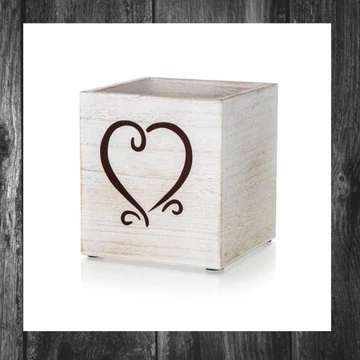 HOME DECOR – cutie decorativă cu inimă, 13 x 13 x 14 cm 63917665