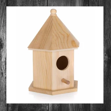 HOME DECOR – căsuță din lemn pentru păsări, 12,5 x 10,5 x 17,7 cm 63917686