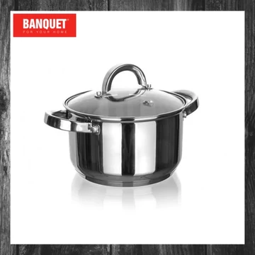 Oală din oțel inoxidabil CUISINO, 24 cm, 6,1 L, model 84224083
