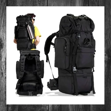 Rucsac tactic militar negru, 65L, ADGRC-K-1124

