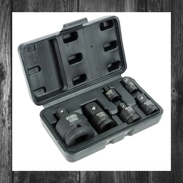 Set de adaptoare Black 13556 pentru chei tubulare, 6 piese