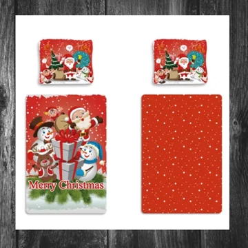 Lenjerie de pat de Crăciun „Merry Christmas” – 140×200 cm – BRM012141