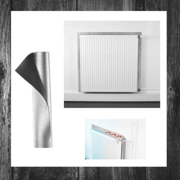 Folie termo-reflectorizantă pentru radiator CLEANMAXX – 70 × 100 cm – DS01428