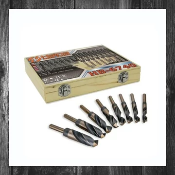 Set de burghie din metal Haina Kobalt HSS – 8 piese (HB6740/HA6740)