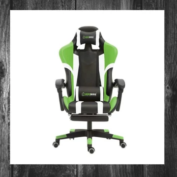 Scaun gaming Herzberg Tric Gamer, verde, HG-8083-GRN 

