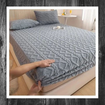 Protecție pentru saltea / pătură ultra moale – 180 x 200 cm – albastru – HM251626K