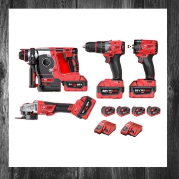 Set de scule cu acumulator Hitman HT-M18-6829XC 88V – 4 piese