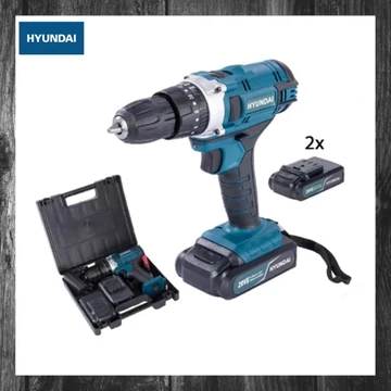Hyundai HYD-20VE-Li – Mașină de găurit, înșurubat și percuție cu acumulator, 2 baterii