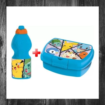 Set Sticlă Pokémon și Cutie de Sandwich – Model JVL0084

