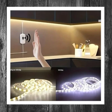 Banda LED cu Senzor de Mișcare Inteligent – 5m, Alb Rece ME2616405mhf