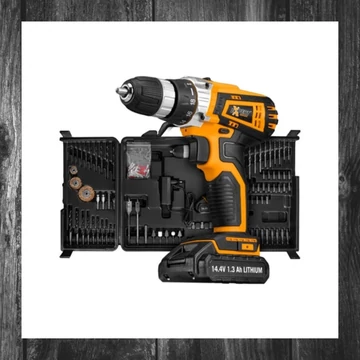 Set de burghiu și șurubelniță cu acumulator 14,4V Lithium 90 piese NXCD1490