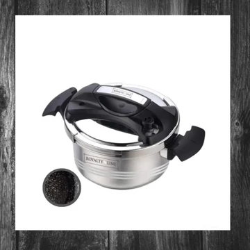 Oală sub presiune Royalty Line RL-24PS6LM, 26 cm, 6 L, inox