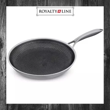 Tigaie Royalty Line RL-HC30 – 30 cm, tehnologie hibridă, antiaderentă, compatibilă cu inducție