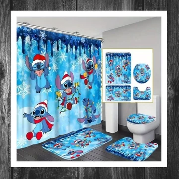 Lilo și Stitch Set Baie – Cortină de Duș și Accesorii RW1180160