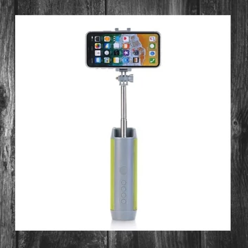 5 în 1 Mini Selfie Stick Wireless Bluetooth – Trepied, Boxă, Lanternă și Power Bank, model SLFB1