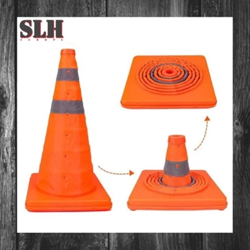 Bară de direcționare a traficului pliabilă – 50 cm, portocaliu neon SLH0582