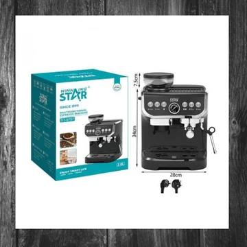 Espressor profesional Winning Star, 1450W, cu râșniță integrată – model ST-9707