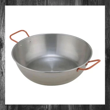 Tigaie de Paella Lustruită de 24 cm cu File, Model A13412
