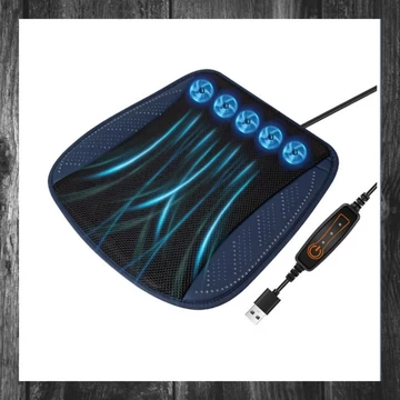 Pernă auto cu ventilator USB – holm7233
