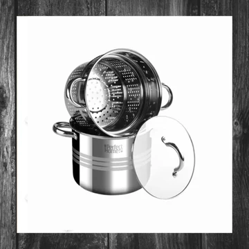 Oală pentru paste Perfect Home din inox 20×16 cm, cod 14216