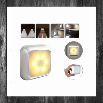 Lampă de noapte LED cu senzor de mișcare adezivă – alb cald 27413
