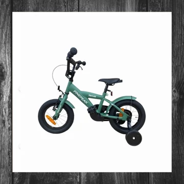 Gyermek kerékpár segédkerekekkel zöld, 12BIKEGREEN