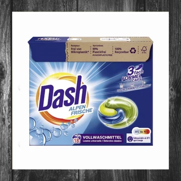 Dash Alpen Frische capsule detergent 3 în 1, 12 bucăți